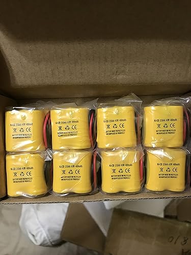 Miniatura 4 de Luz de emergencia de señal de salida de batería de 4.8v 400mAh NiCd Ni-Cd NiCad MK Power MH29673 BST Batería D-2/3AA400MAH Lithonia BL93NC484 Níquel