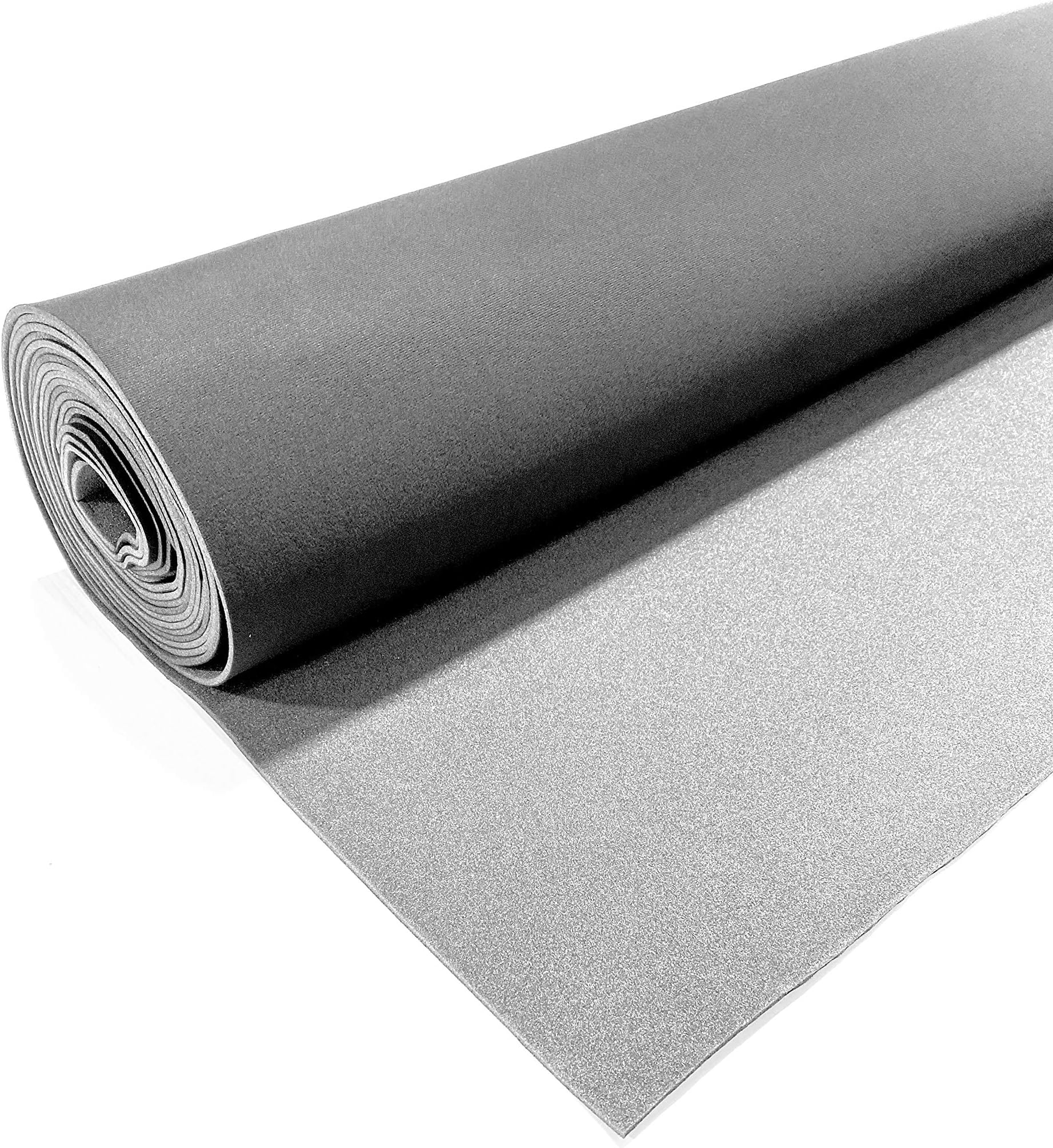 Dark Gray/Charcoal Auto Headliner 3/16 Inch Foam Backing Fabric Material 60 Inches Wide by 2 Yards Long