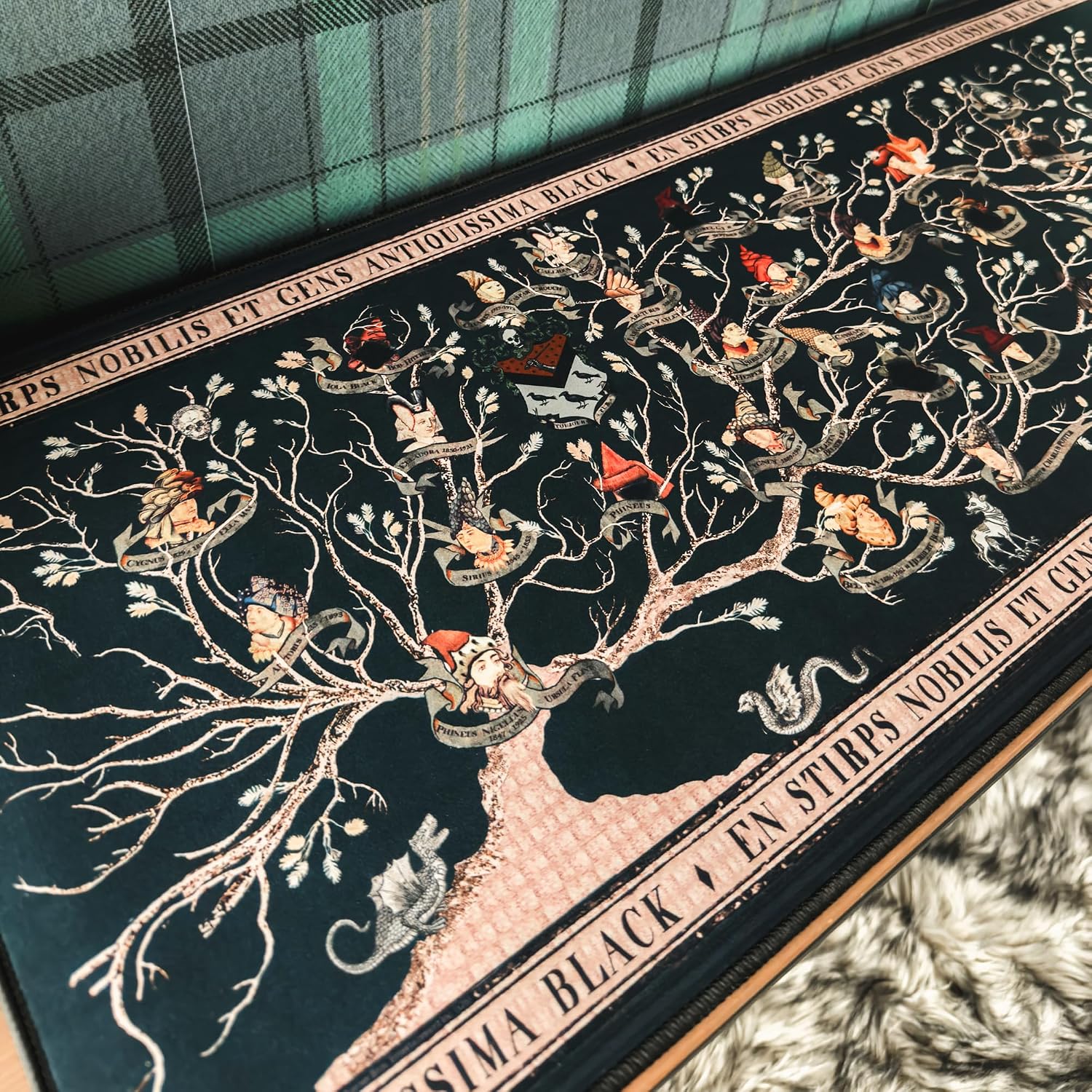 Conquest Harry Potter House of Black Oversized Desk Mat (13.7'' x 31.5'') image 3
