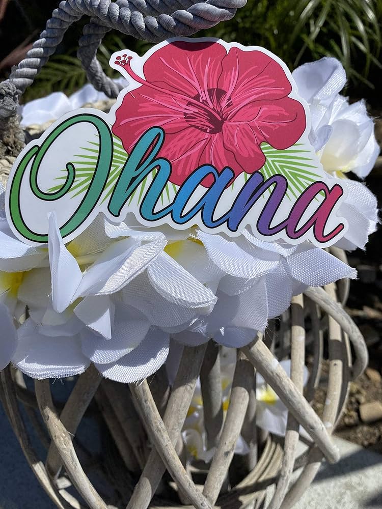 Amazon.co.jp: Ohana Hawaii ステッカー ハワイアンハイビスカス