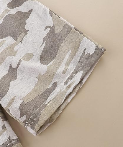 Miniatura 6 de Conjunto de camiseta de manga corta y pantalón corto de algodón para bebé