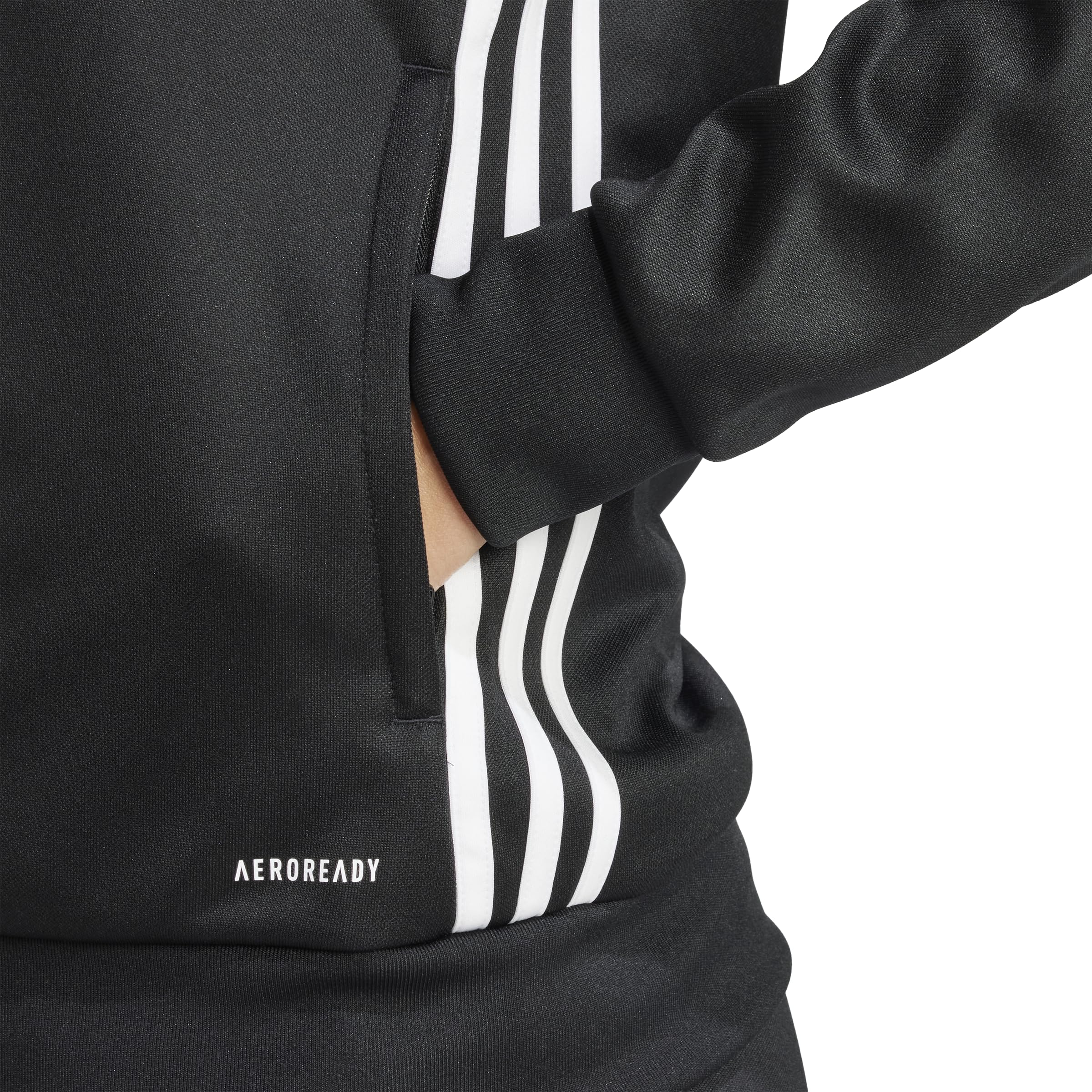 adidas Women's Standard Tiro 25 Essentials Training Jacket, Black/White