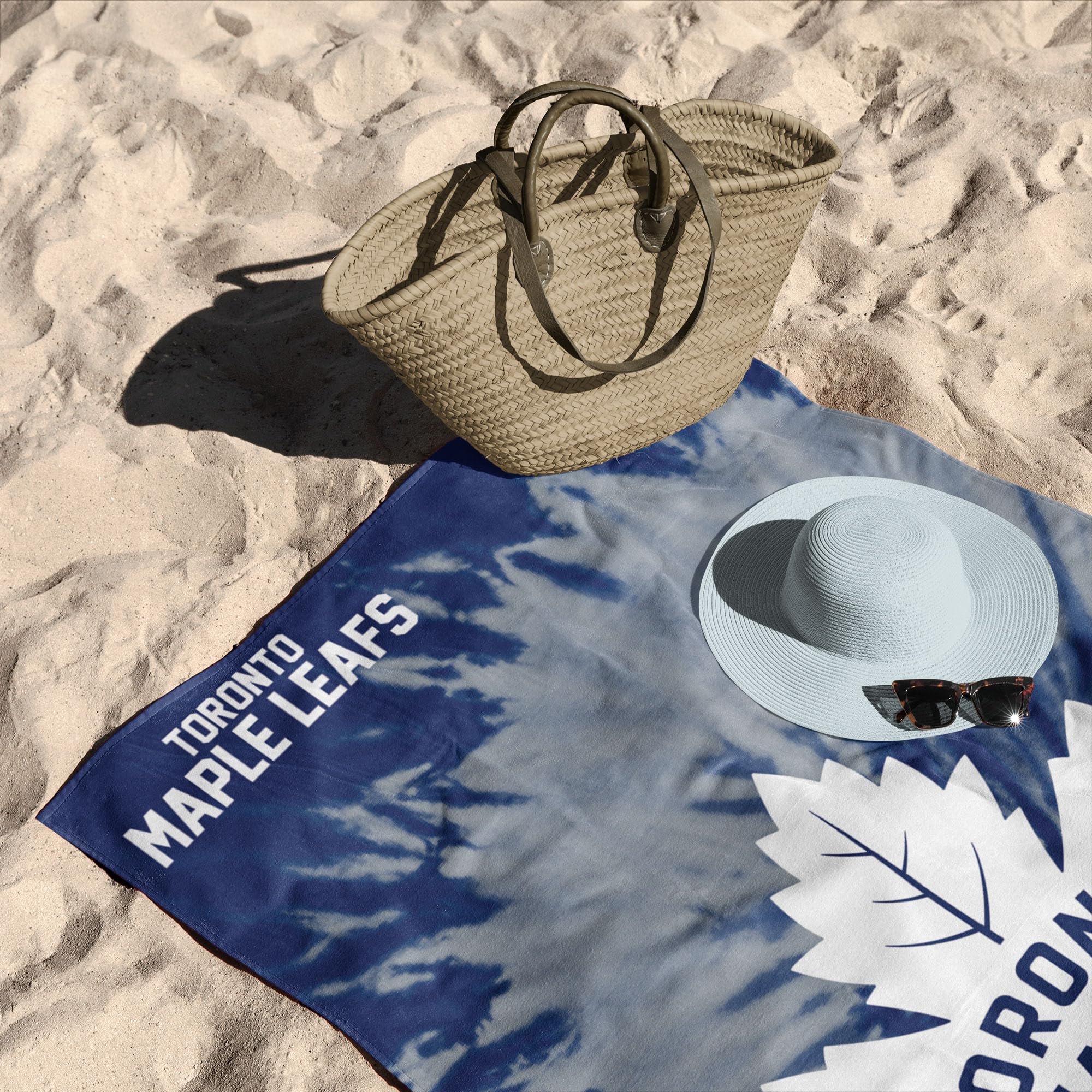 Northwest NHL Toronto Maple Leafs Psychedelisches Strandtuch, weich und saugfähig, Pool-Handtuch, schnell trocknend, 76,2 x 152,4 cm