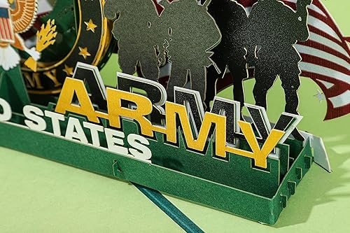 Miniatura 5 de AIT PAPER ART Tarjeta de regalo de cumpleaños 3D, tarjetas de felicitación patrióticas desplegables con papel de notas, tarjetas de agradecimiento