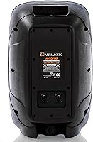 Vista 4 de Par de bocinas Alphasonik todo en uno de 8 pulgadas con potencia de 800W PRO DJ amplificados con Bluetooth