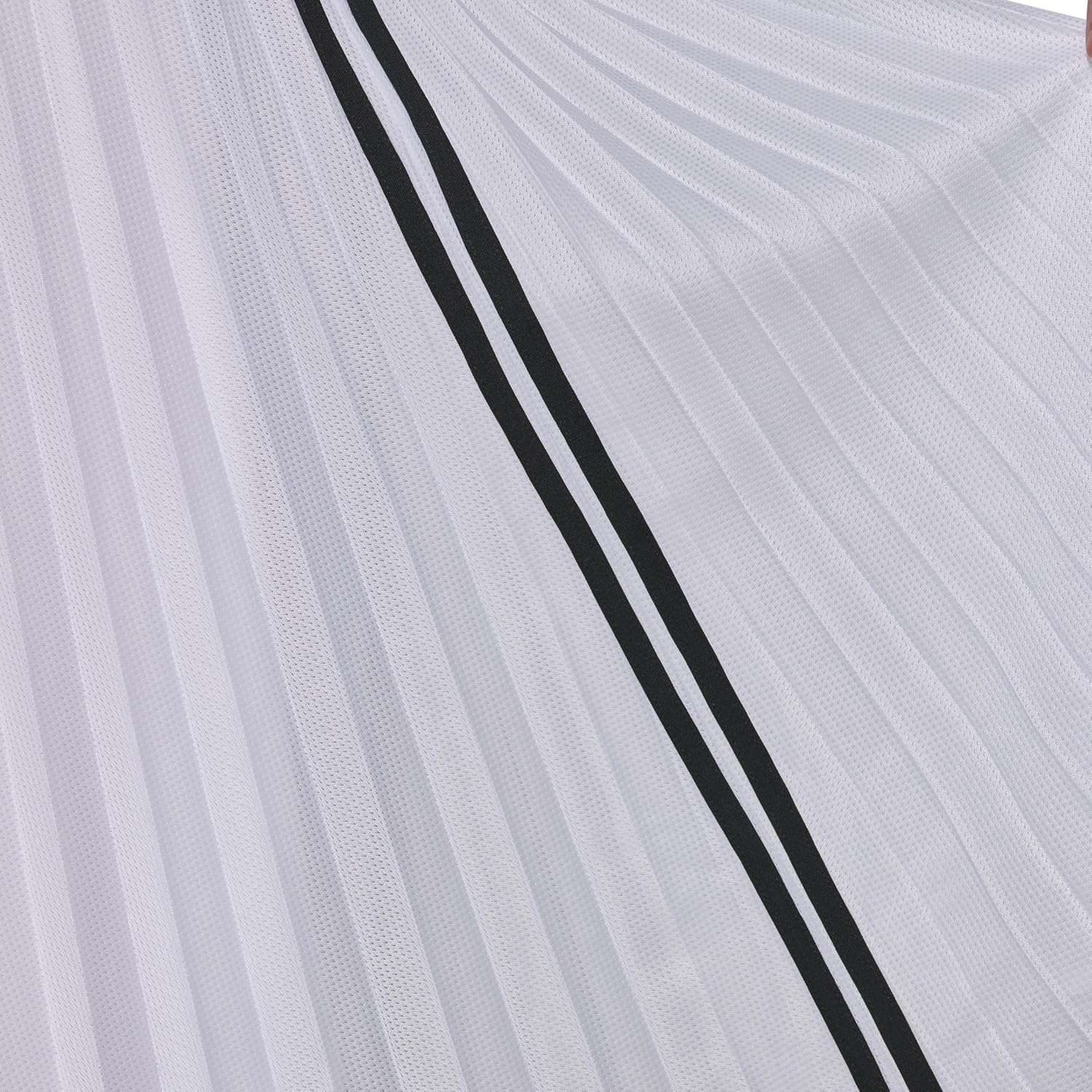 Karl Lagerfeld Women's Pleated Mesh Everyday Midi Skirt