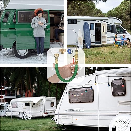 Miniatura 7 de Kit de invierno RV y adaptador de soplado de aspersor con válvula de apagado compresor de aire de conexión rápida enchufe de agua