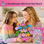 Kit de fleurs pour nettoyeurs - DIY Kit Craft Kits Pipecleaners Green Rose Floral Wire Stamen - Bouquet Fuzzy Wire, Chenille Stems for Arts and Crafts for Kids 6-8, Kids Craft Kits for Girls Age 8-10 11 12