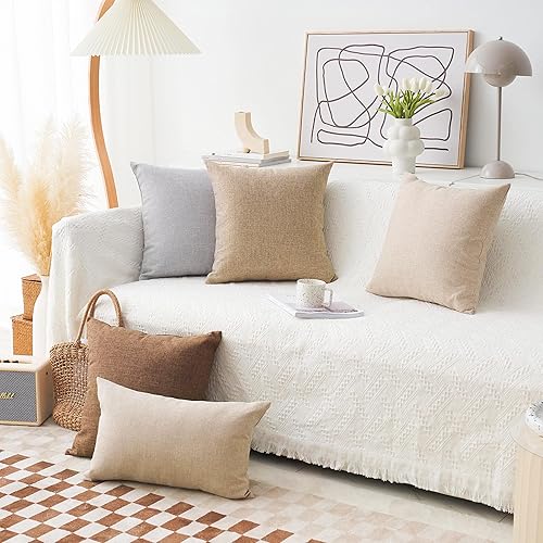 Miniatura 6 de Home Brilliant - Fundas de almohada de lino (1 unidad)