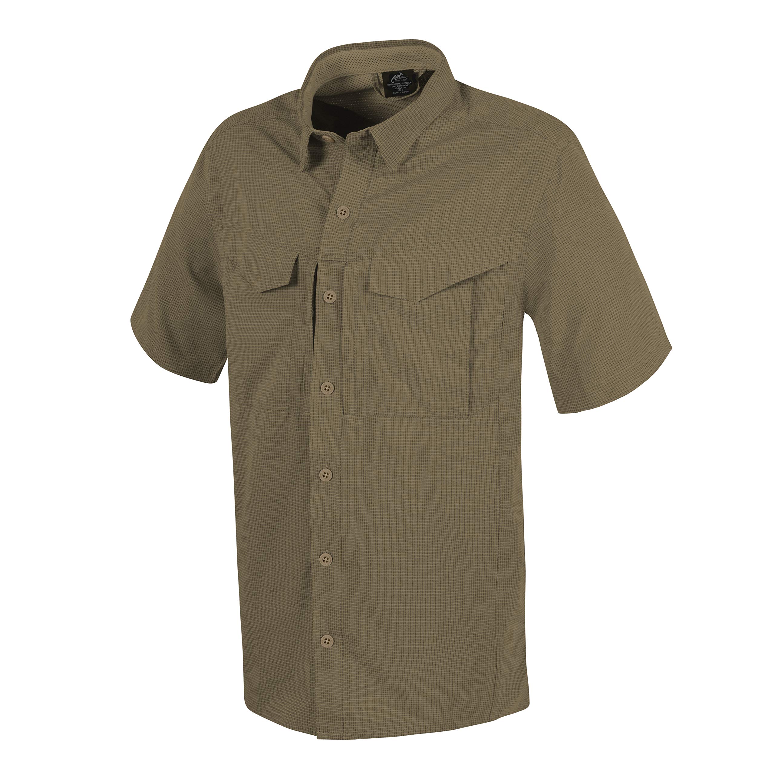 Helikon-Tex Men's Defender Mk2 Ultralight Shirt Short Sleeve Silver Mink Size XS