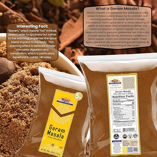 Vista 49 de Rani Garam Masala Mezcla de 11 especias indias de 3.5 onzas (3.53 oz) Caja de especias ~ Todo natural, sin sal Vegano Sin colores Apto