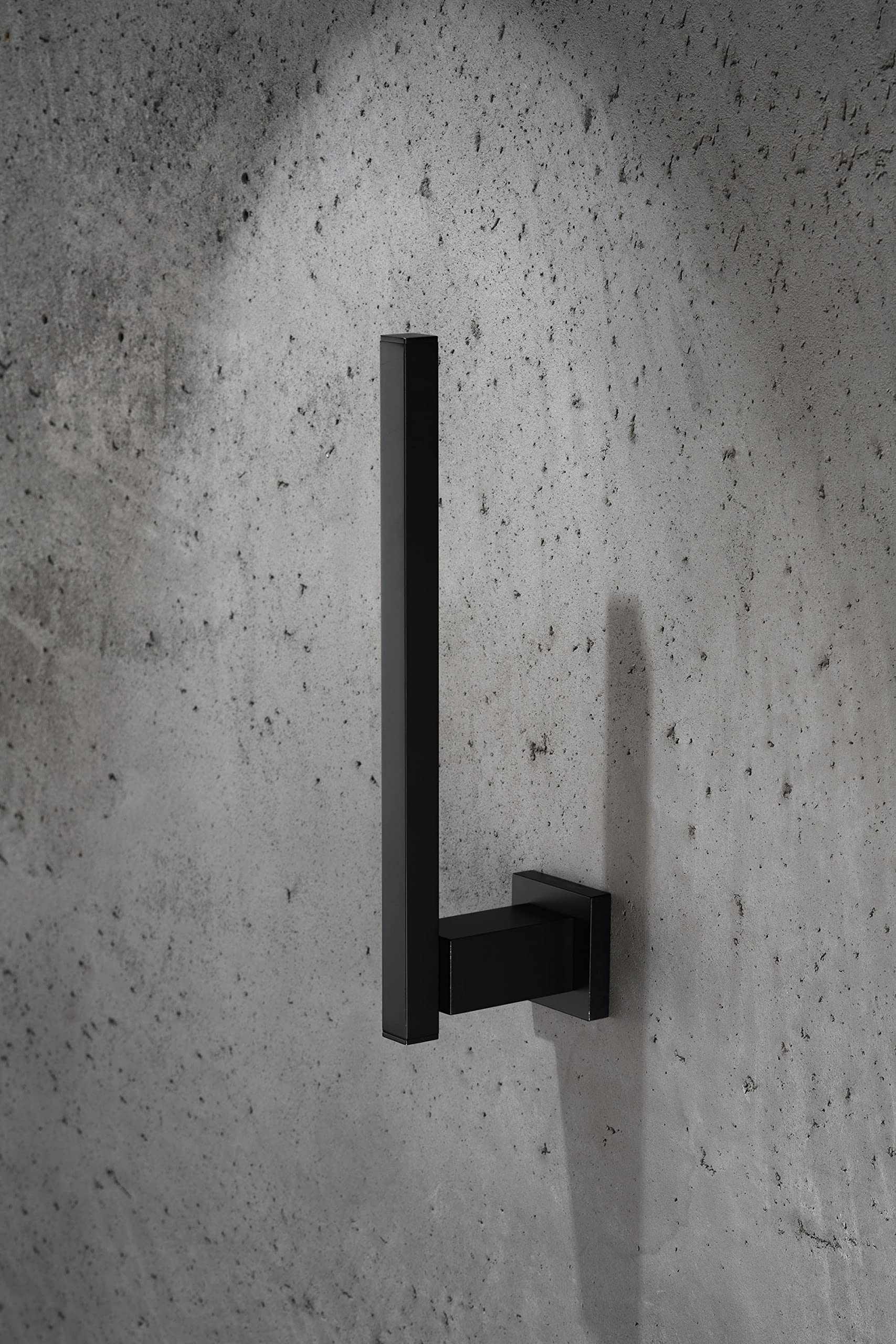 270S1-B Porta Rollos de Papel Higienico | Soporte de Pared Latón Cromado | Diseño Moderno, Elegante y Negro Mate para Baño