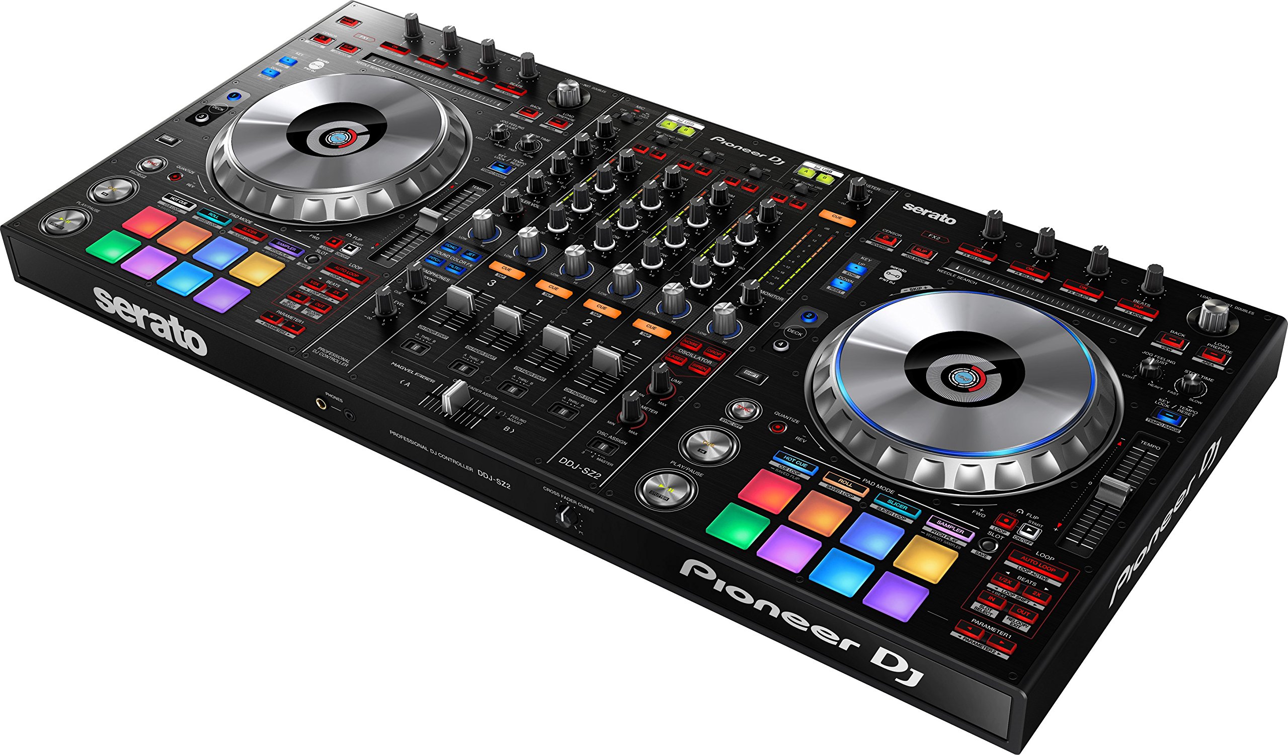 Pioneer DDJ-SZ2 Flagship 4-Channel Controller for Serato DJ Bundle