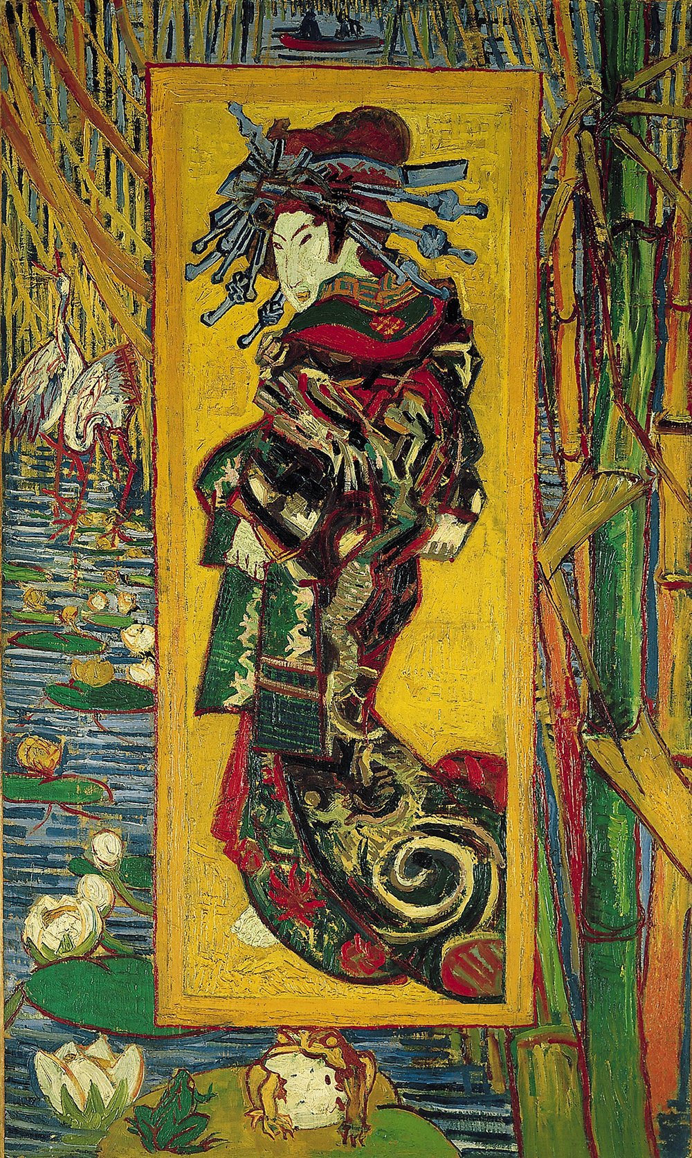 Oeuvre Van Gogh Oiran impression d'art originale à offrir pour une crémaillère