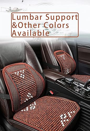 Miniatura 7 de INCH EMPIRE Summer Cool - 678 piezas de cuentas de arce natural para asiento de automóvil, silla de oficina o hogar, cojín cuadrado transpirable