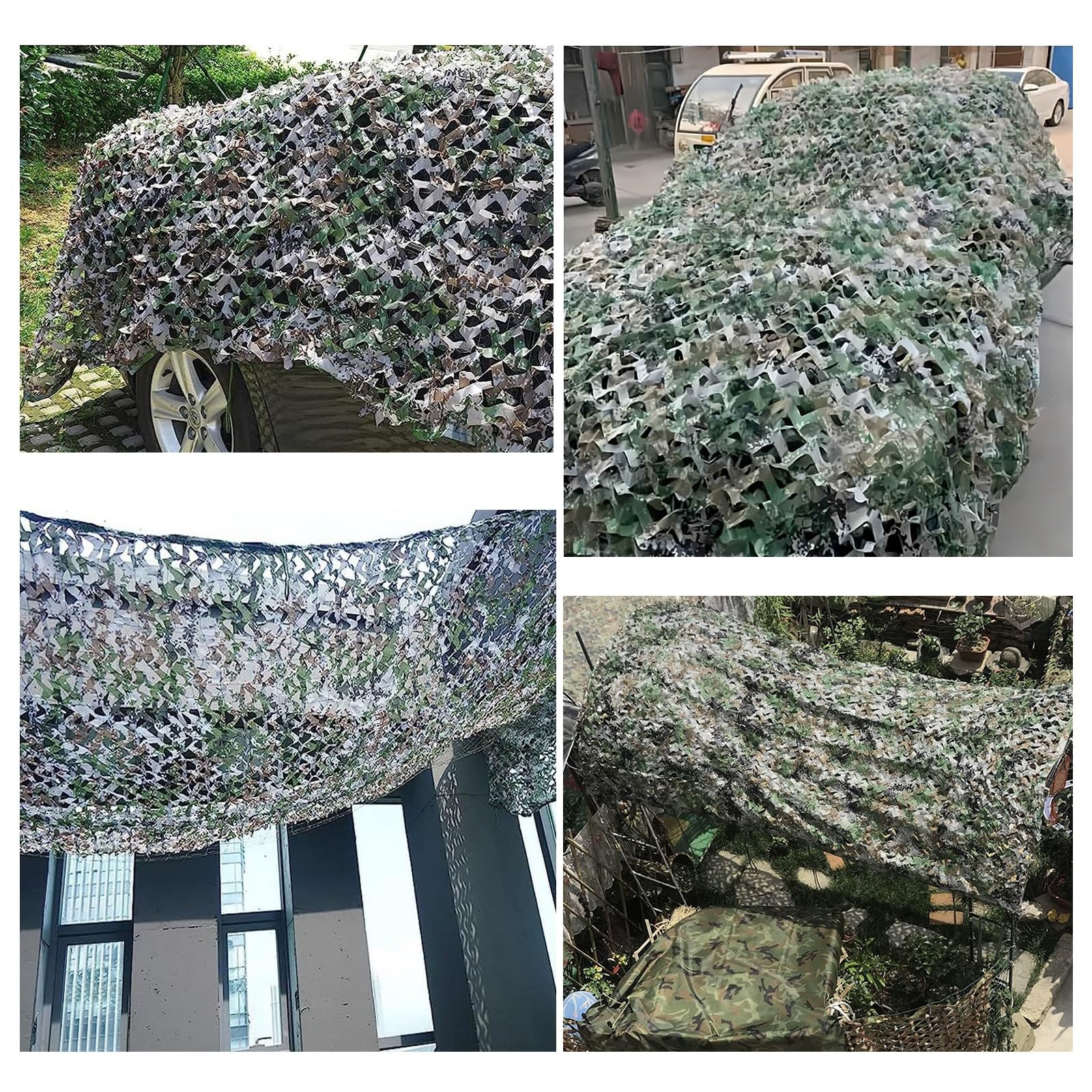 Redes de Camuflaje para Fiesta del Tema, Ligero Militar Red de Camuflaje, para Caza, Camping, Protección Solar, Cubierta de Coche, Tiro, observación de Aves, Jardín