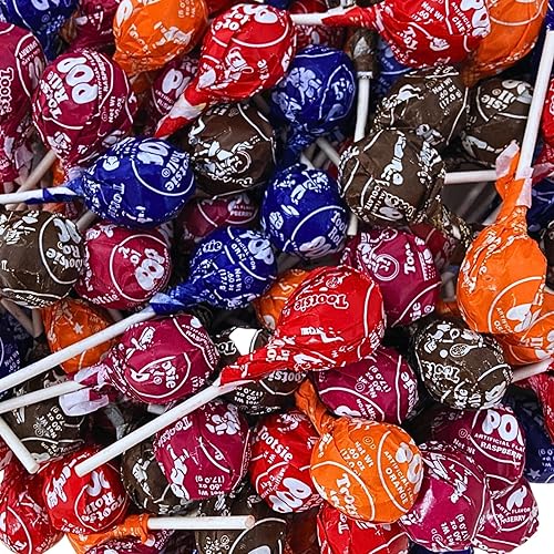 Tootsie Pops surtido con sabor a frutas, 1.5 libras, paquete a granel de cinco sabores clásicos, paquete a granel de paletas favoritas de Estados