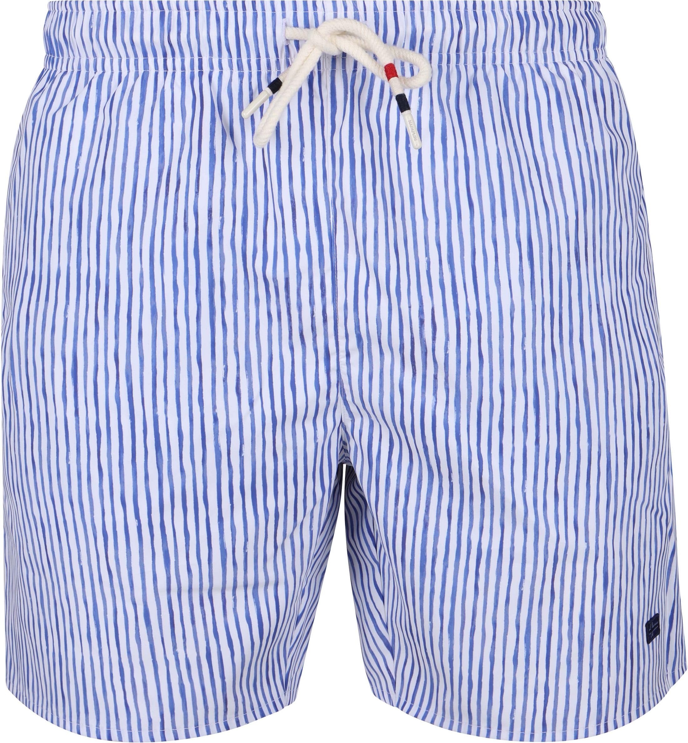 Traje de baño de hombre Elior con patrón de rayas azules estilo bermuda 5