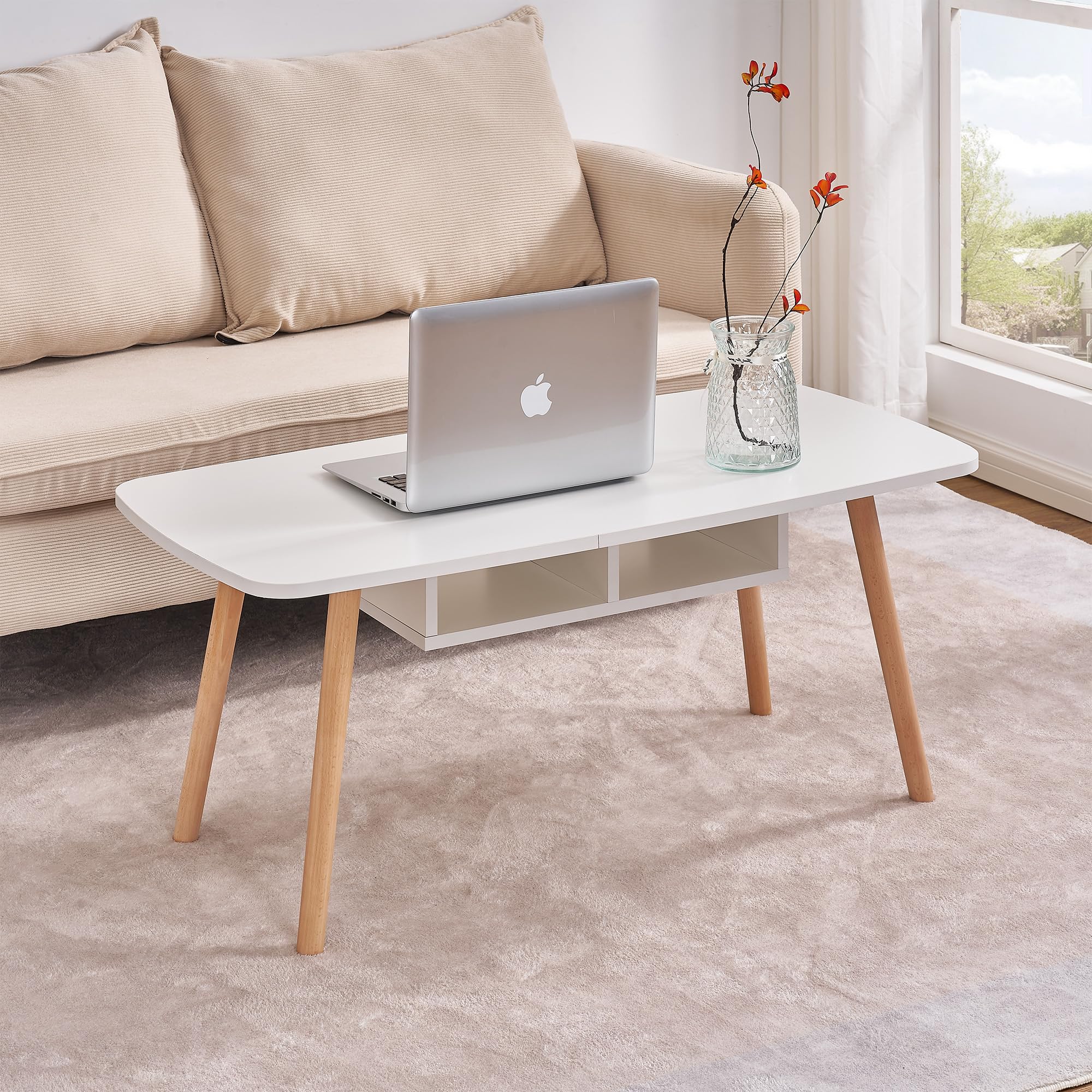 VECELO ローテーブル 収納付き 幅120x奥行き50x高さ42CM ミニテ Amazon.co.jp: VECELO ローテーブル 収納付き 幅120x奥行き50x高さ42CM
