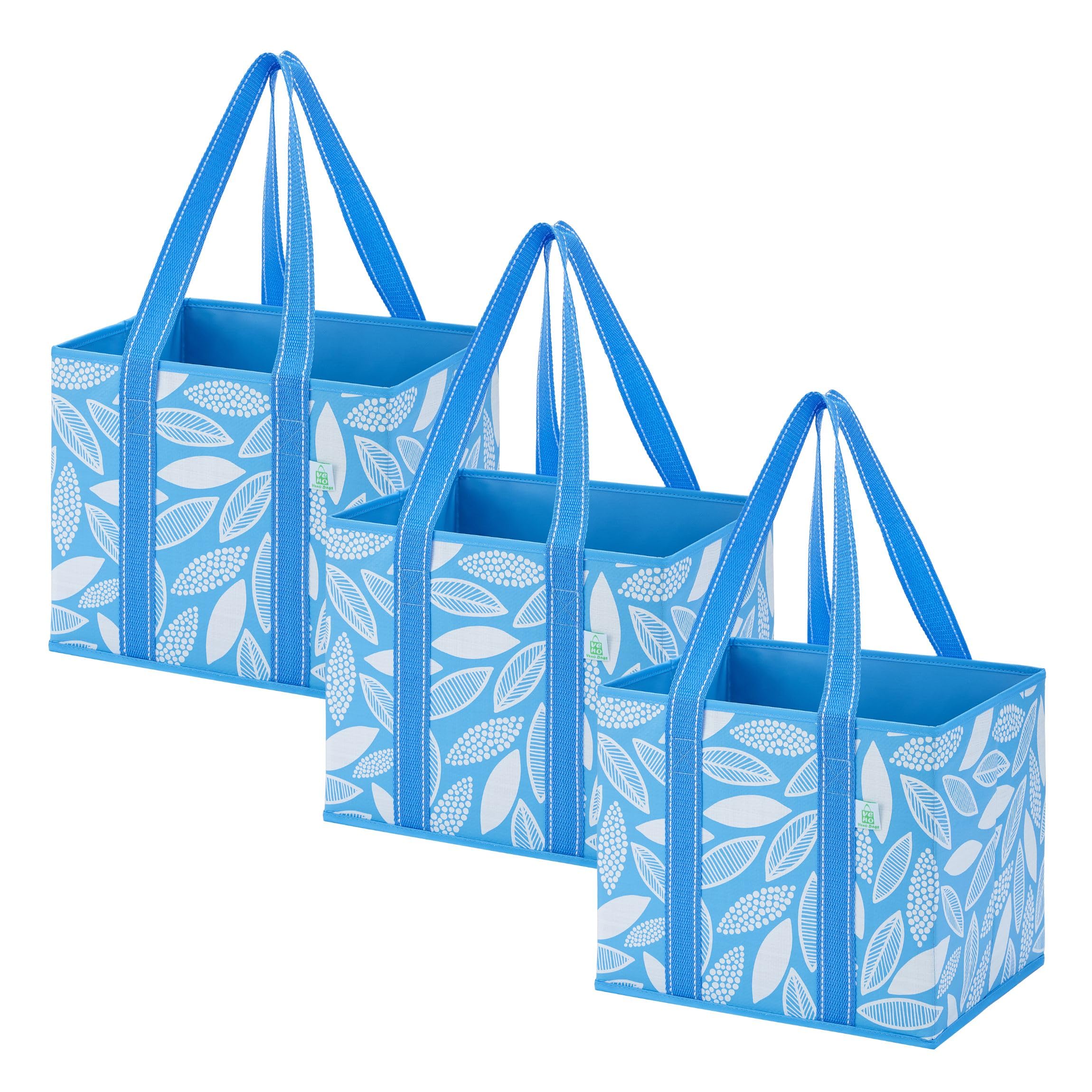 3 Pack Heavy Duty Reusable Grocery Shopping Bags Utility Tote
