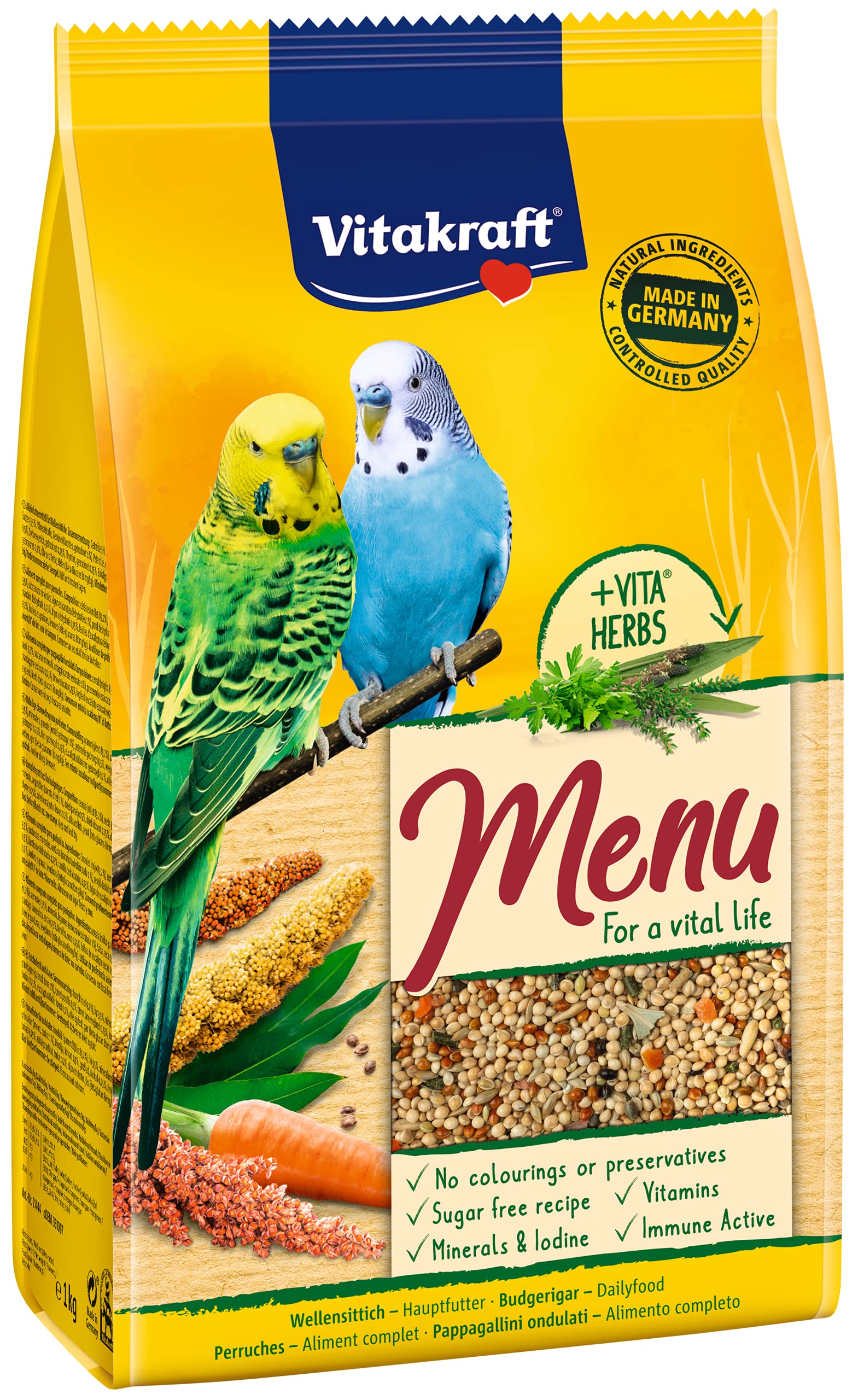 Vitakraft menú periquitos - 1 KG, 333.33 g (Pack of 3) - Image 2