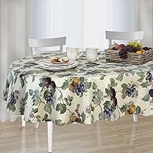 Amazon Com Vinyl Tablecloth Oval 60 X 84