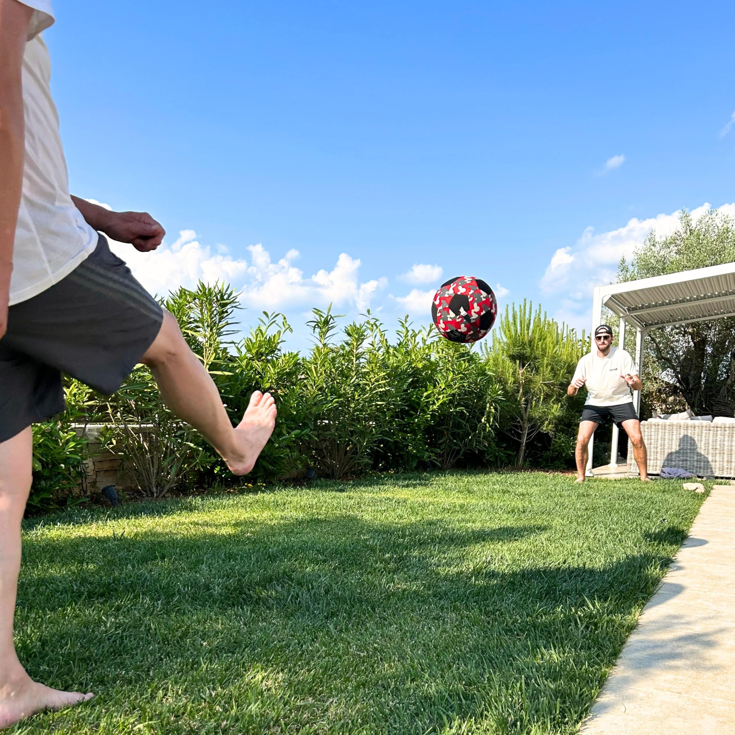 Sunflex® Accesorios de neopreno para fútbol Funky Boom | Balón de fútbol de playa para jugar descalzo | suave y resistente para playa, prado y agua | pelota de fútbol | Kicken