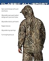 Vista 4 de FROGG TOGGS Traje de lluvia impermeable transpirable clásico de 3 capas para hombre, para todos los deportes