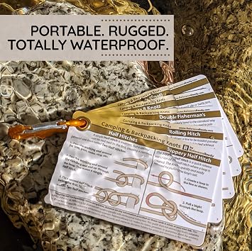 ReferenceReady Outdoors Knot Tying Kit: Knot Guide, Webbing, and Paracord