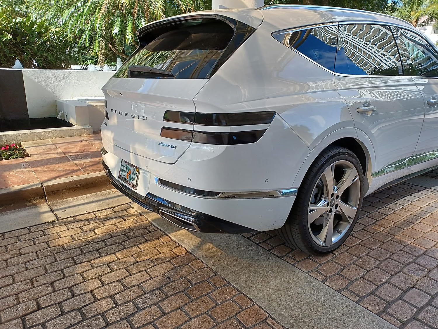 Brand Tinted Taillight Film Covers Compatible with 2021 2022 2023 Santa Fe