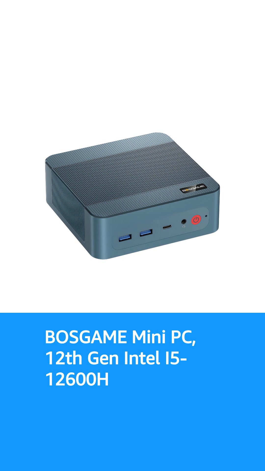 BOSGAME P2 Lite Mini PC, 12th Intel i5-12600H (12C/20T, up to 4.5