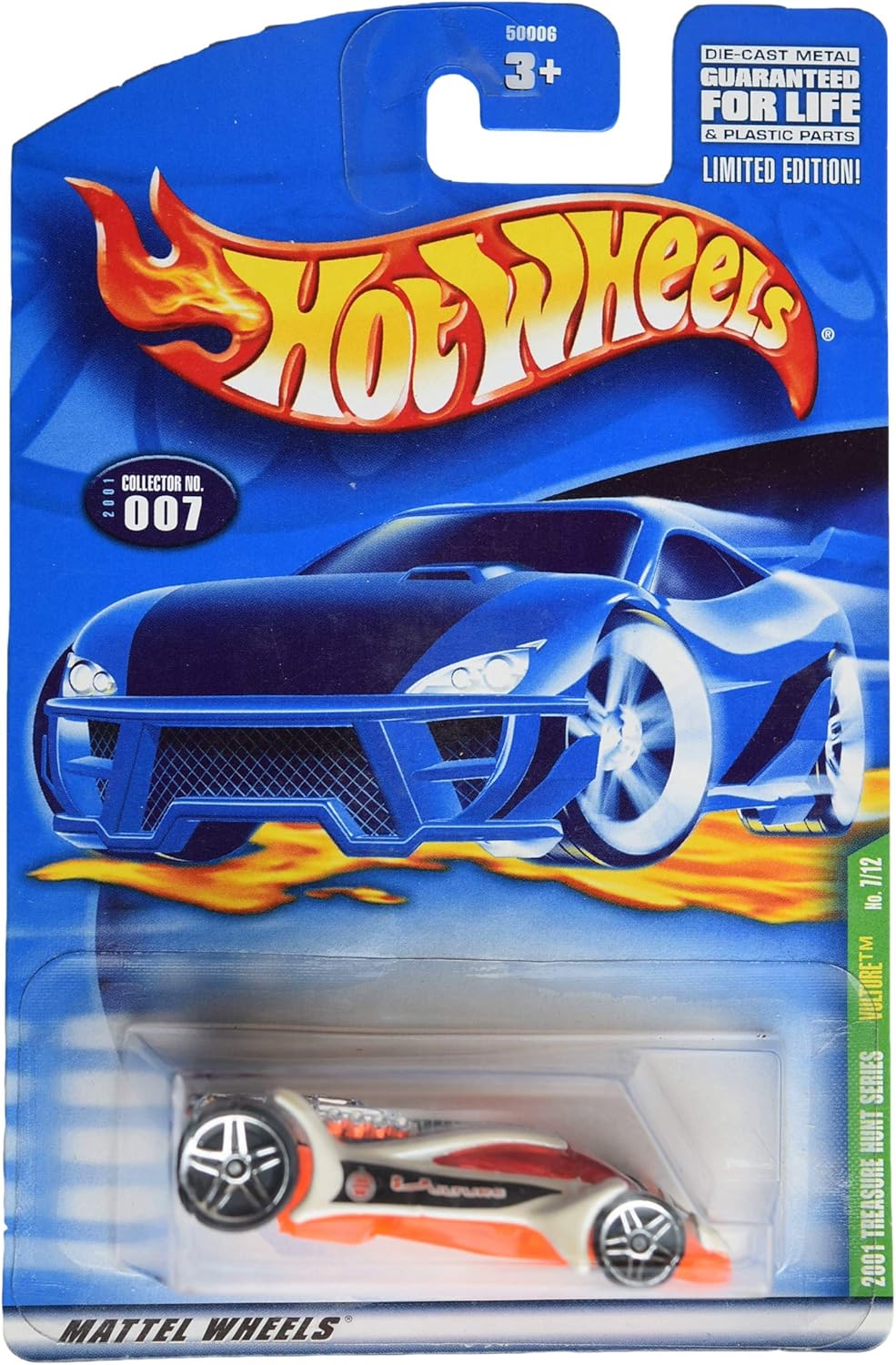 Hot Wheels 2001 Treasure Hunt Series [white/orange] Vulture #7/12