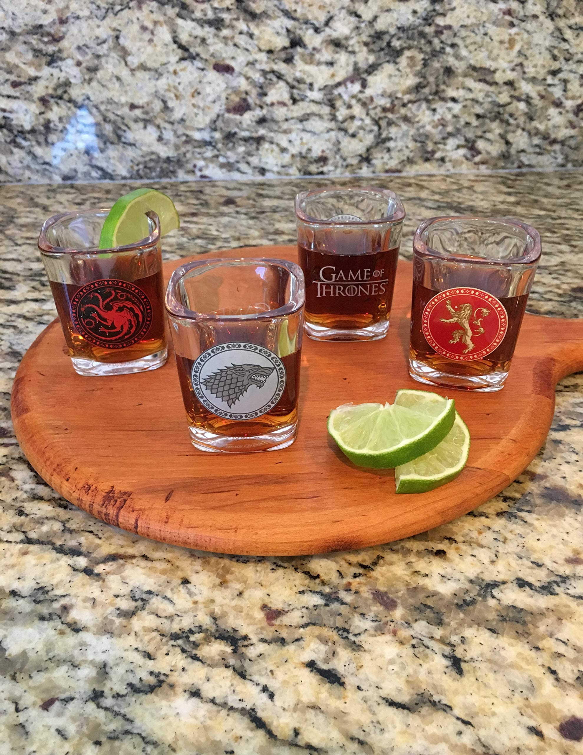Game of Thrones House Sigil Shot Glass Set (Set of 4) : Amazon.com  display picture 1