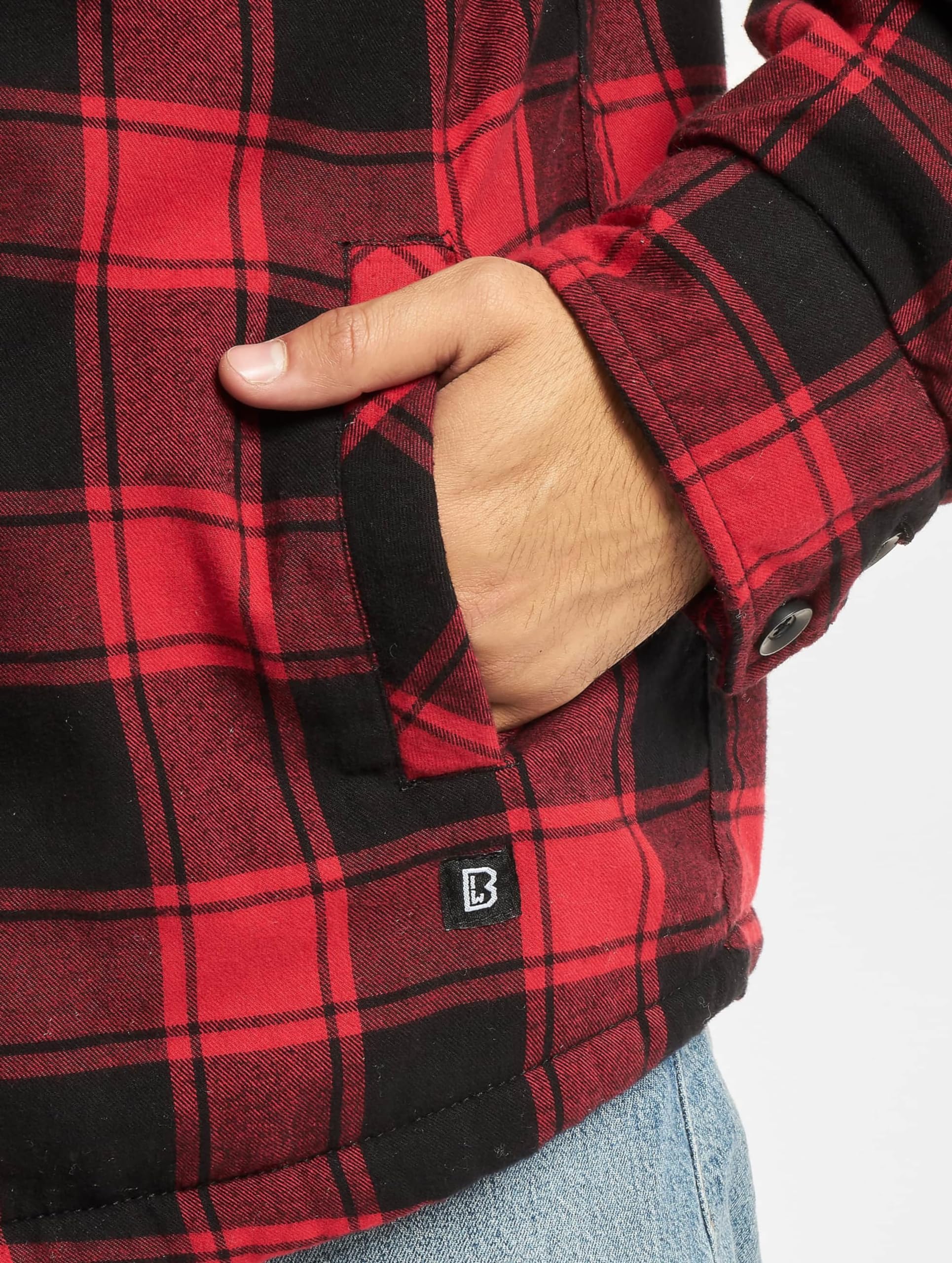 Brandit Kurtka polarowa z kapturem Mężczyźni Kurtka Lumberjacket Hooded