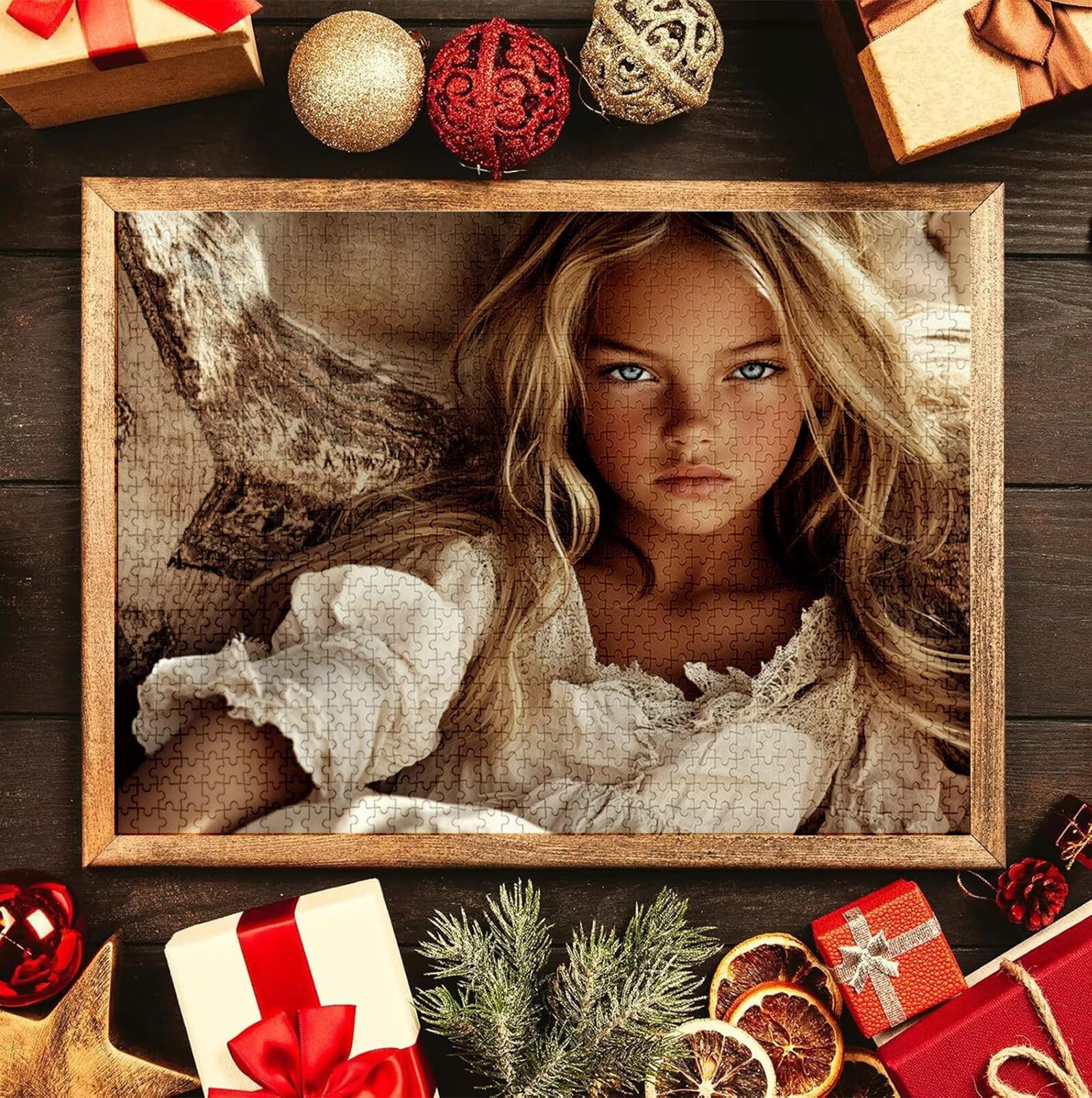 Puzzle Personalizado con Foto, Personalizada Rompecabezas Personalizado Diseña tu Logo Foto o Texto, Personalizado Navidad Halloween San Valentín Parejas Niños Familia Amigos h-3741