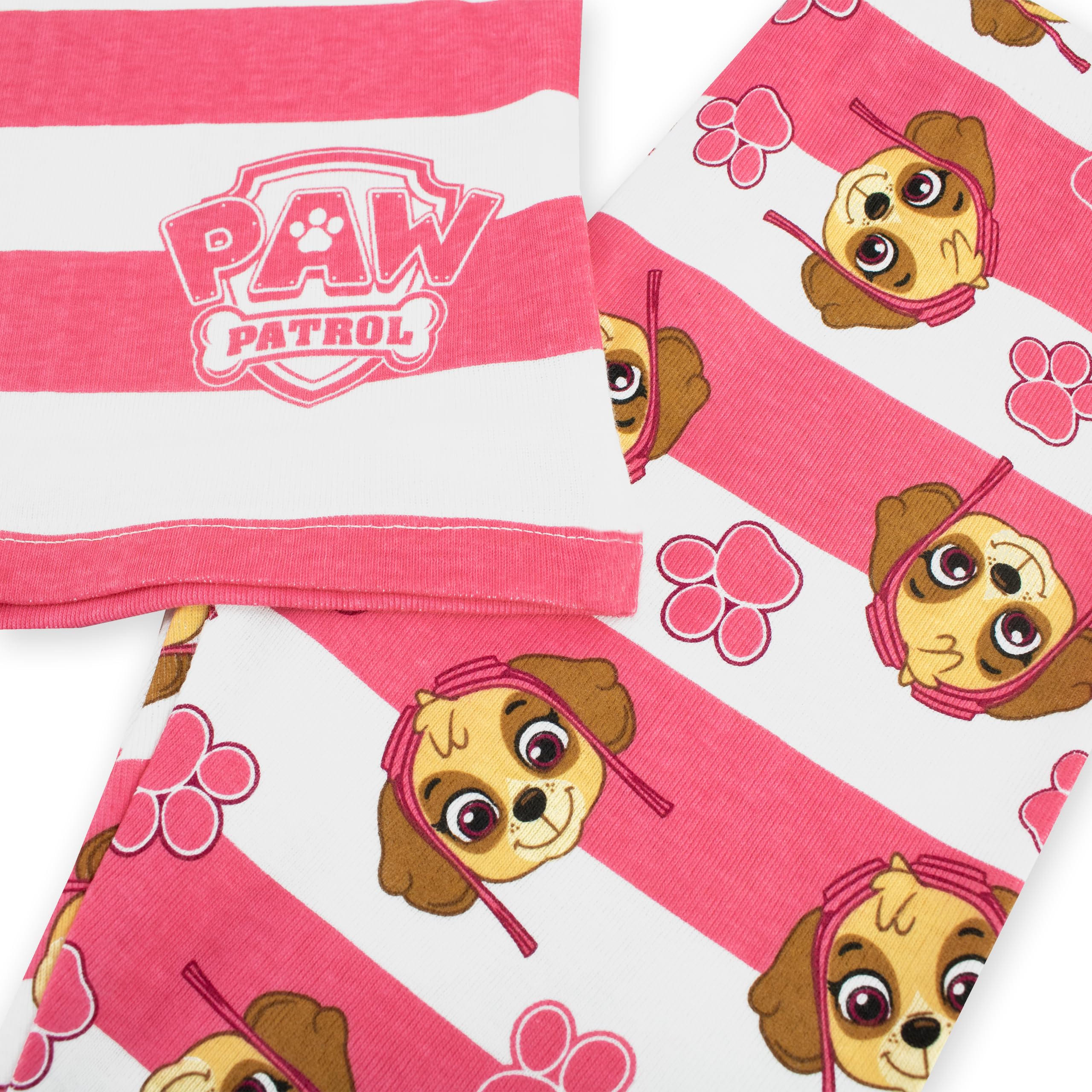 Piżama Paw Patrol Skye dla dziewczynek | Piżamy Snuggle Fit dla dzieci z długim rękawem | Oficjalny towar Różowy