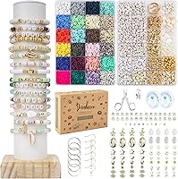 Vista 1 de Deinduser Bracelet Making Kit, 7200pcs Clay Beads, 24 Colors 2 Boxes Beads for Bracelets, Clay Bead Bracelet Making kit with Letters, Numbers