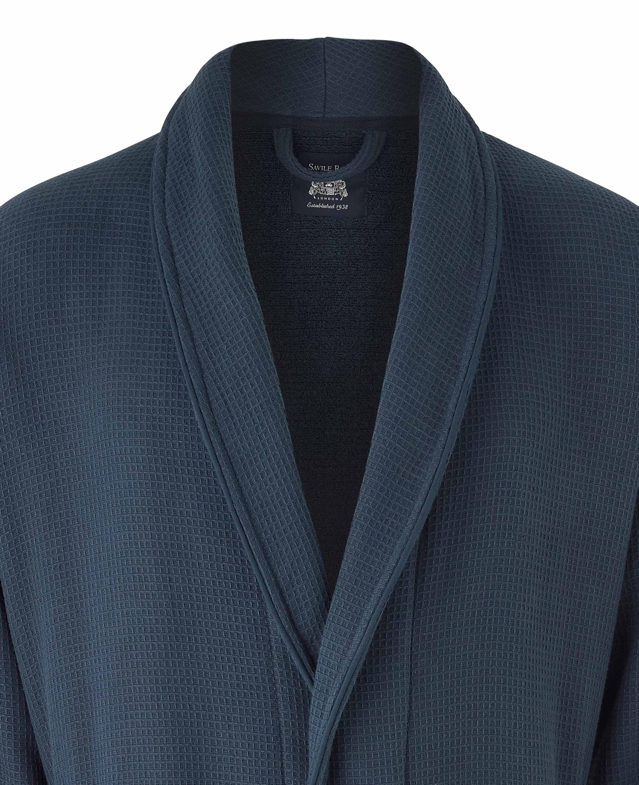 THE SAVILE ROW COMPANY LONDON Albornoz de algodón de lujo para hombre con forro de algodón de rizo