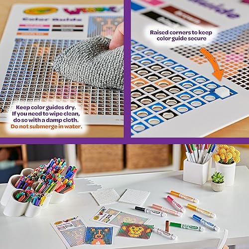 Miniatura 4 de Crayola Wixels - Kit de actividades de animales, juego de colorear Pixel Art, regalo para niños, edades de 6, 7, 8, 9 años