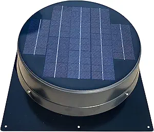 Remington Solar 20 Watt Roof Mount Solar Attic Fan - Round Series