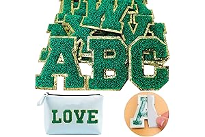 26PCS Iron On Letters Green | Versatile Varsity Style Patches | Jazz...