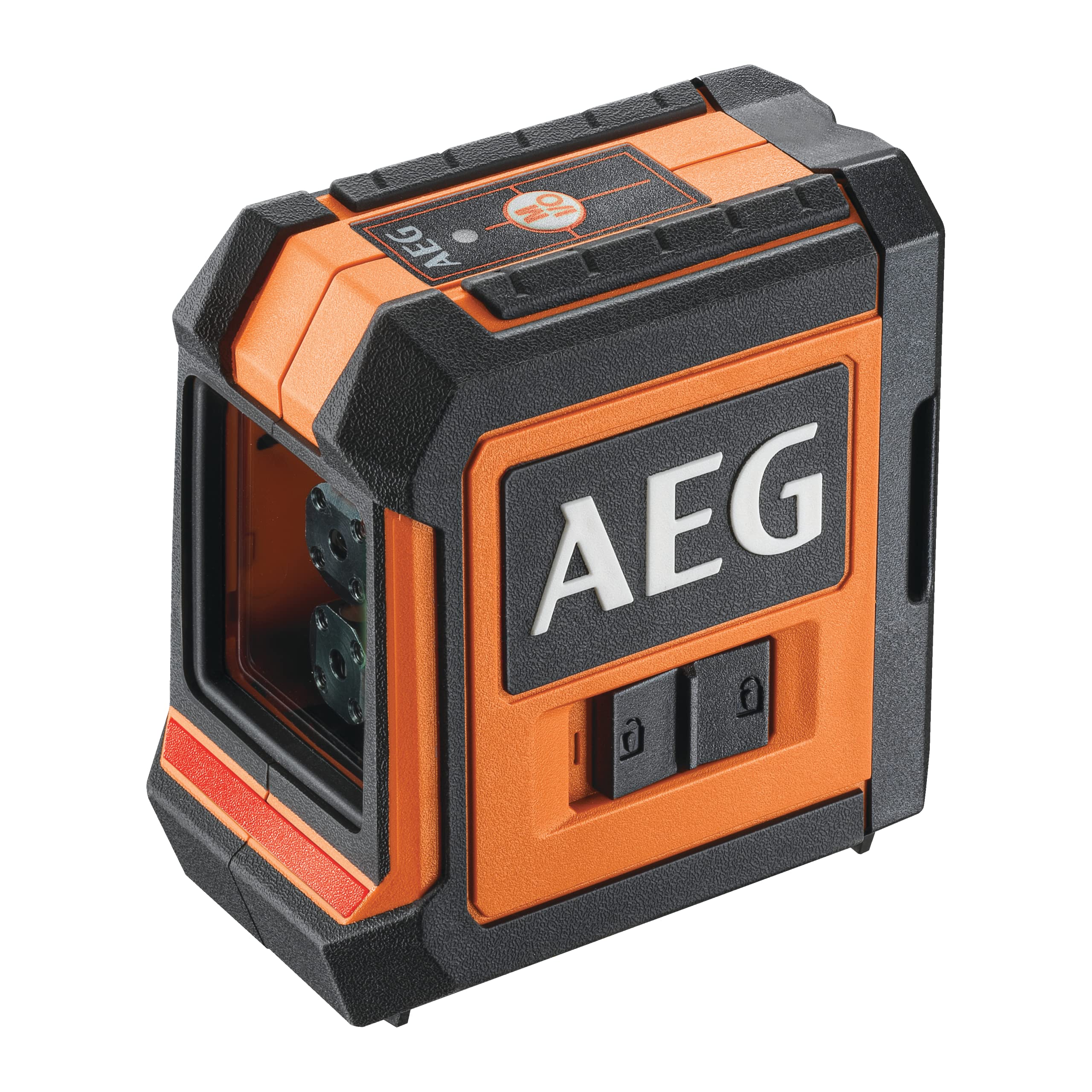 AEG CLR215-B Czerwony Laser Krzyżowy, Zasięg 15 m, Laser Czerwony, 2 Linie, Zestaw Zawiera Pokrowiec, 2 Baterie AA, Uchwyt Magnetyczny