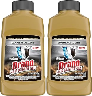 Drano Hair Buster Gel, Commercial Line, 16 oz (Pack of 2)