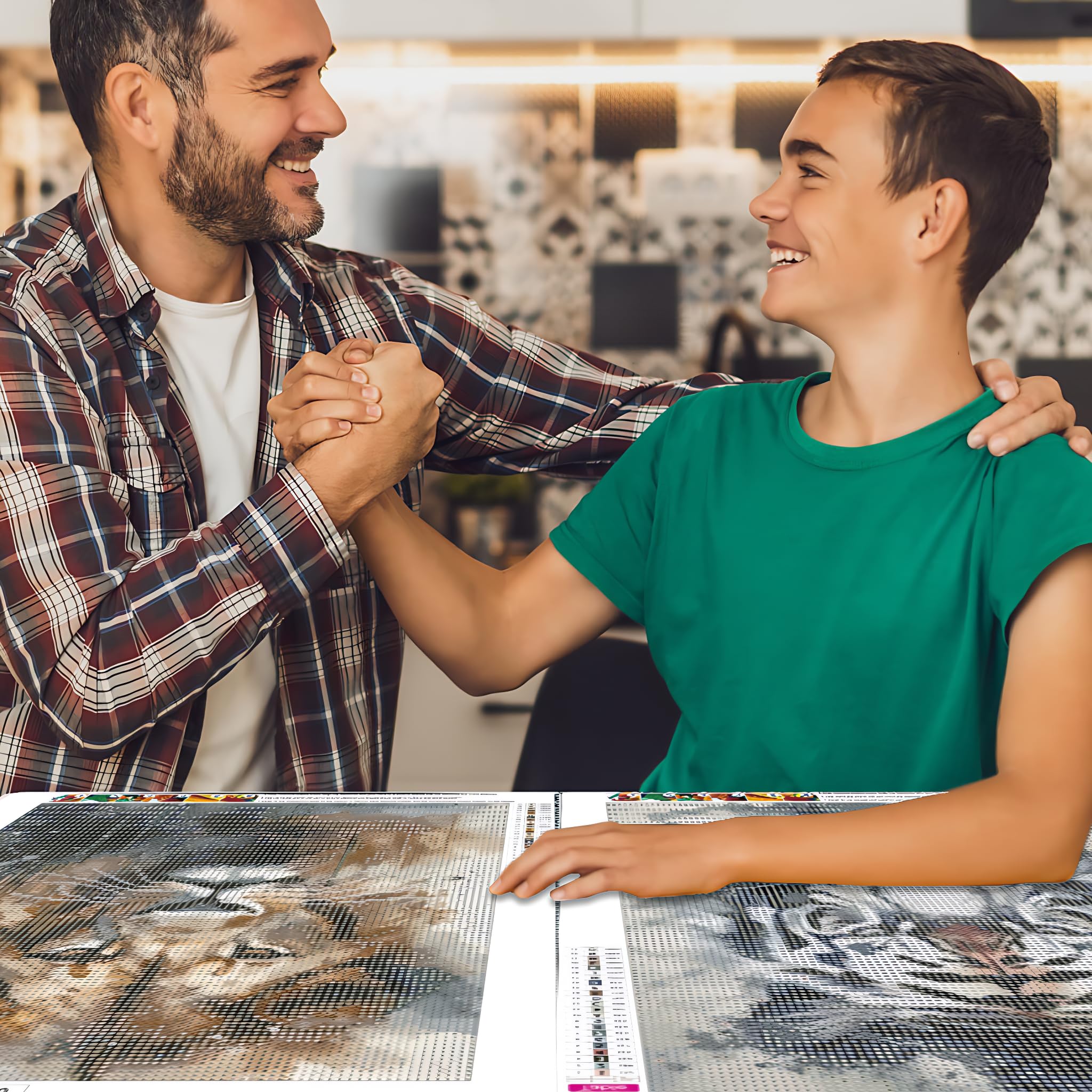 Diamond Painting Bilder Album A2, Raccoglitore per Dipinti a Diamante 5D, Diamond Painting Sammelmappe A2, Diamond Painting Storage Book (Copertina Colori, 30 Tasche 60 Pagine)