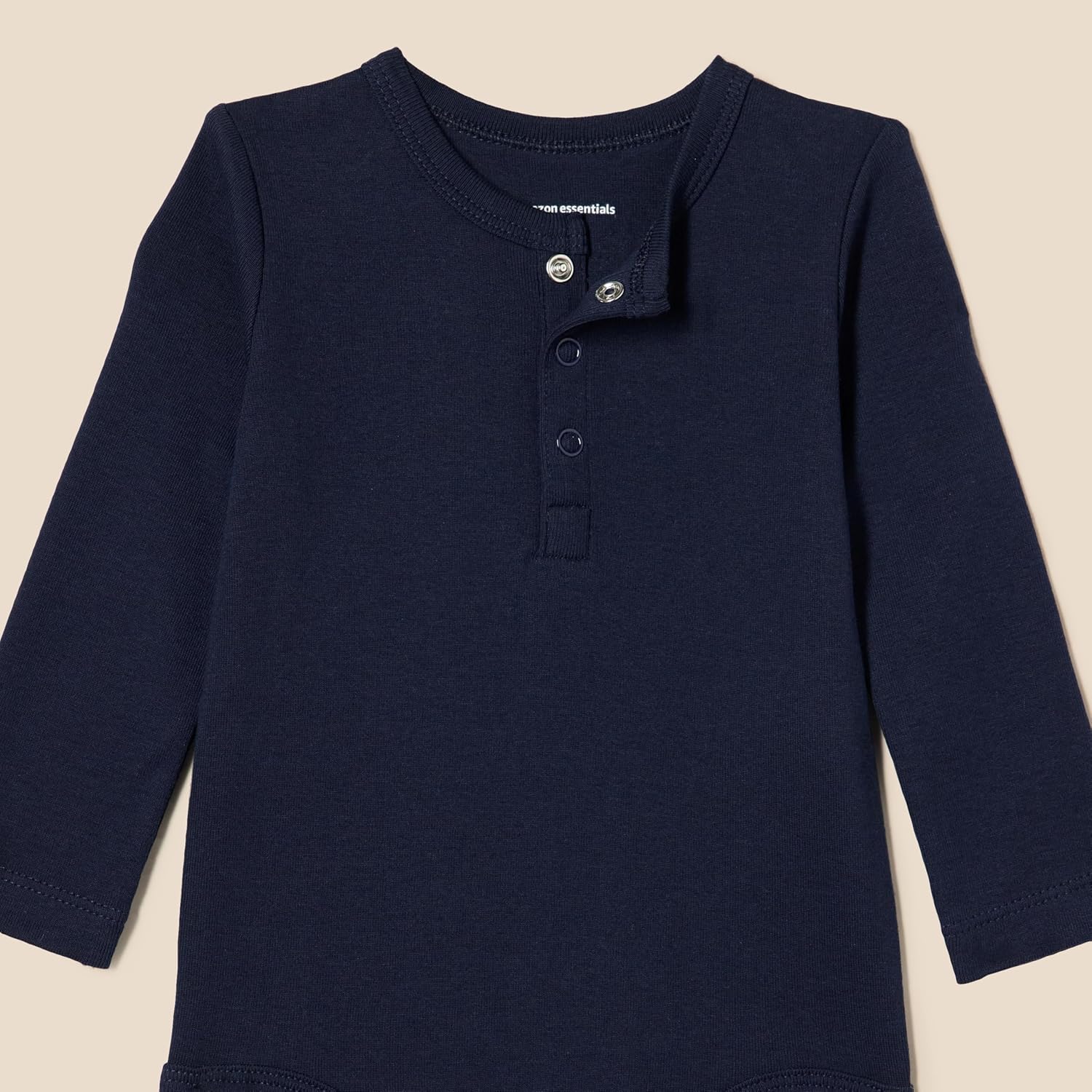 Amazon Essentials Unisex Babies' Long-Sleeve Henley Bodysuits - Image 4