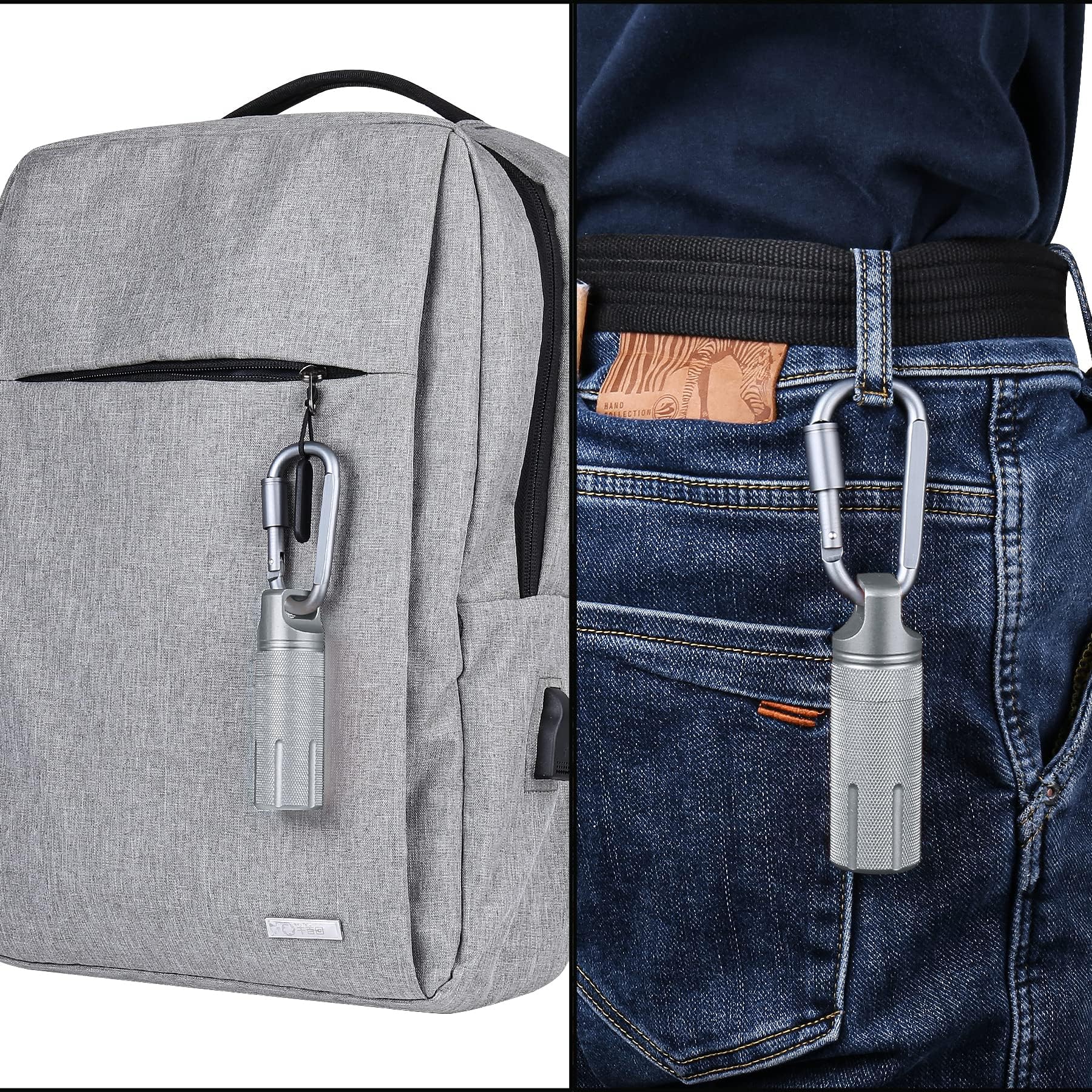Aenllosi Tasche für Ledger Nano X/Nano S/Nano S Plus Hardware-Wallet,Silber.(Nur Tasche)