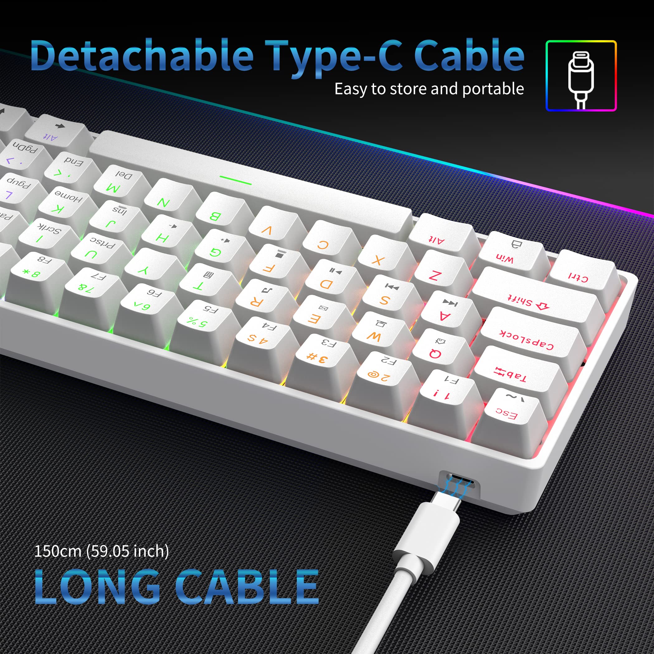 DIERYA DK61SE Wired 60 Percent Mechanical Keyboard, R...B0B3NCWVS5