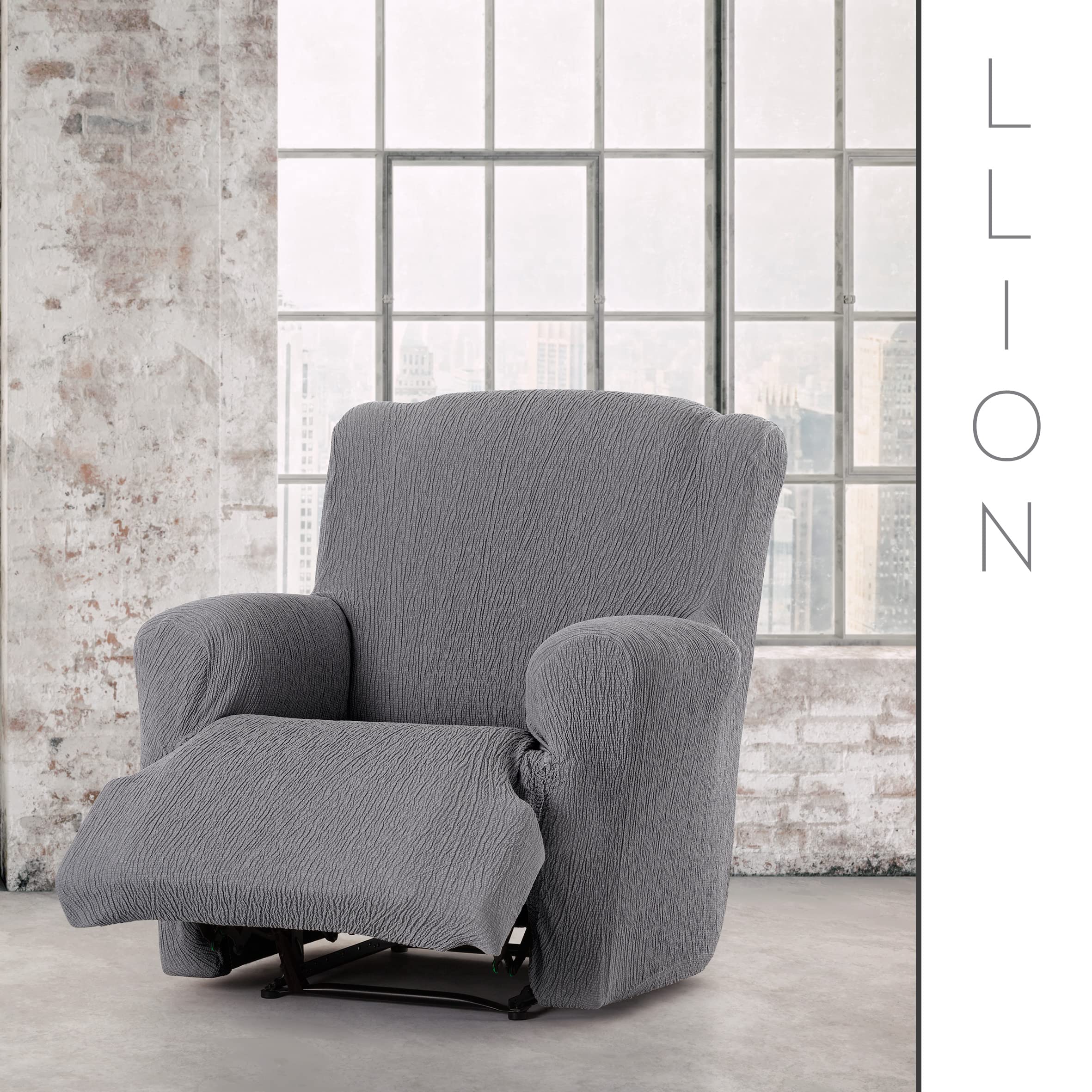 Eysa copripoltrona relax XL elastico Llion 1 posto Colore 06/Grigio