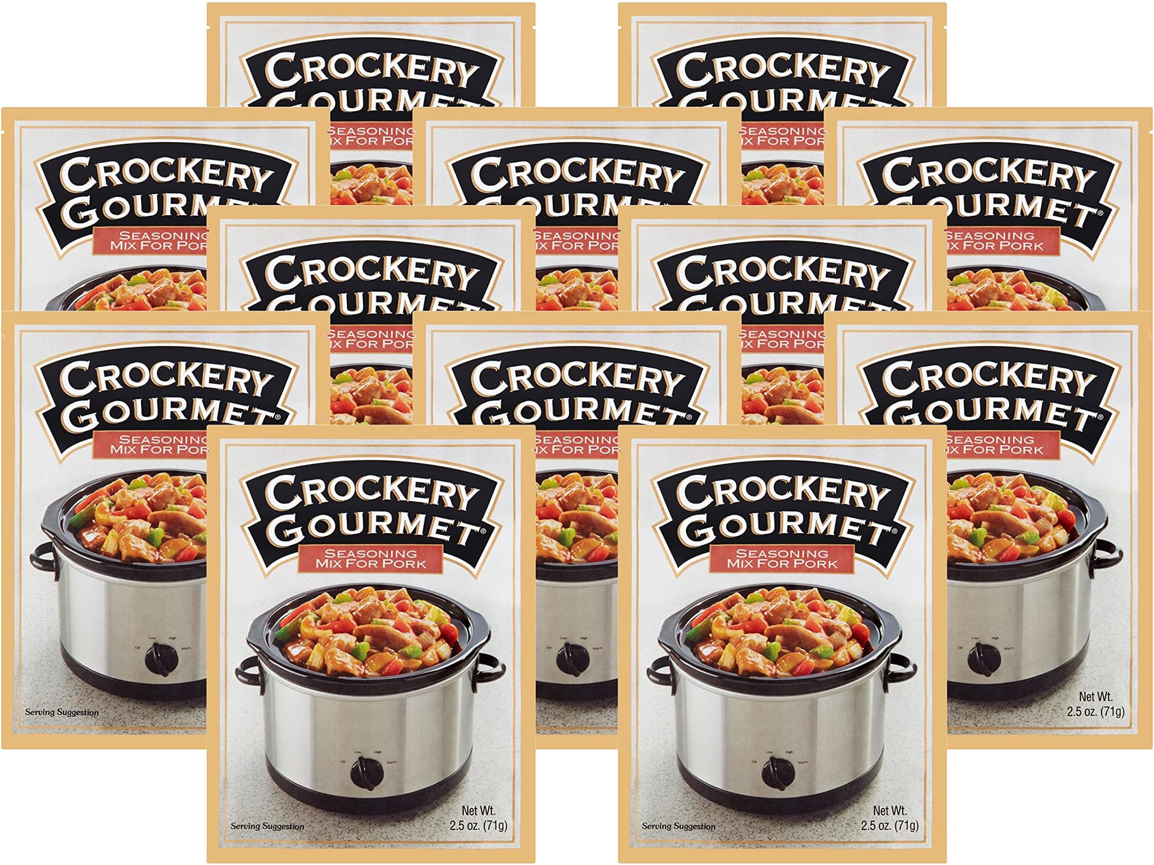 Crockery Gourmet Seasoning Mix for Pork 2.5Ounce Packets