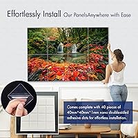 Vista 3 de PINWELIFE® Paneles acústicos de arte de pared, paneles absorbentes a prueba de sonido, para el hogar y la oficina, amortiguación decorativa